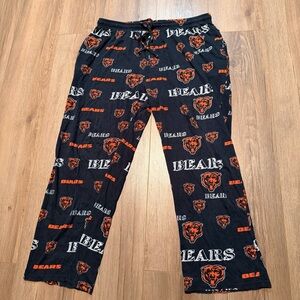 NFL Chicago Bears Football Pajama Pants Men’s Navy Blue Orange PJ XL